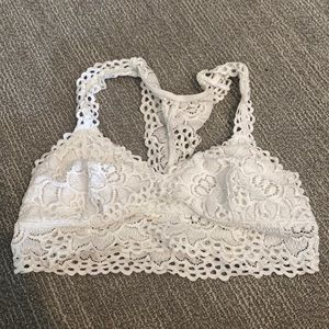 white lace bralette